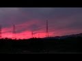 夕焼け.体育の日、自転車走行撮影♪坂本九ちゃん、上を向いて歩こう