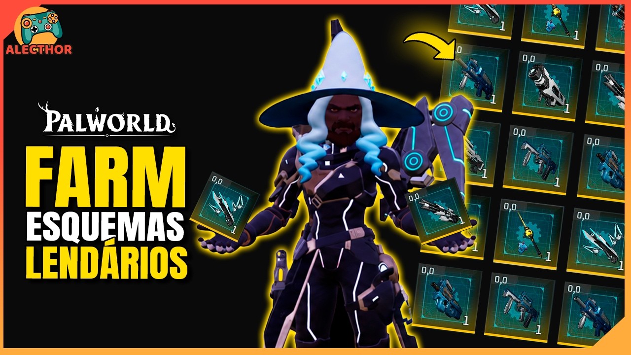Farm de ESQUEMAS ARMAS LENDÁRIOS! PALWORLD 1.0