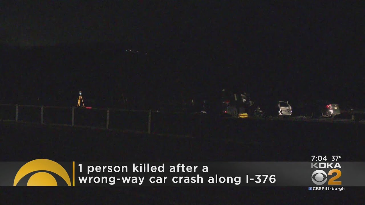 1 person killed in wrong-way crash on Interstate 376 - YouTube