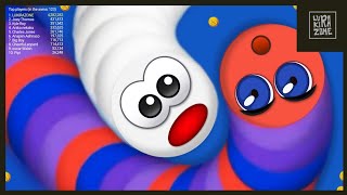 WORMS ZONE epic Gameplay Top 1 | video #031 | slitherio wormate biggest snake io game | LUKIRAZONE