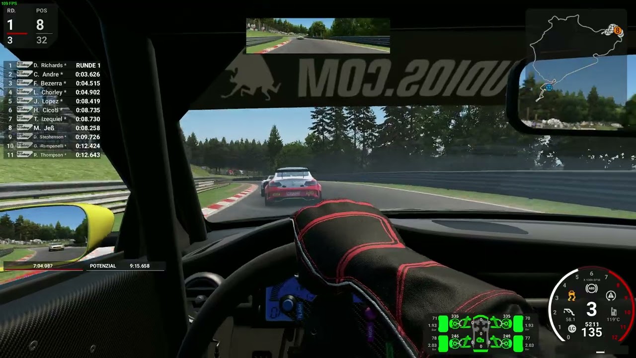 Nordschleife Mercedes V8 MONSTER Automobilista 2 World GT Challenge Thunderflash Mod