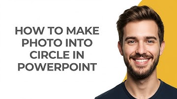 How To Make Photo Into Circle In Powerpoint - GUIDE!