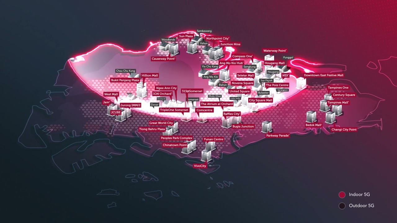 Singtel has the widest 5G coverage in Singapore. YouTube