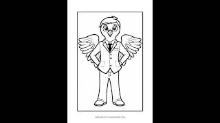 Soar into Creativity with Eagle Coloring Page Vol 3
