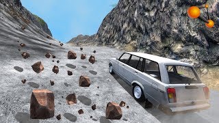 ОПОЛЗЕНЬ СМЫЛ МАШИНУ С ЛЮДЬМИ! КАМЕННАЯ ЛОВУШКА | BeamNG.drive