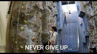 NEVER GIVE UP | Newcastle Climbing Centre
