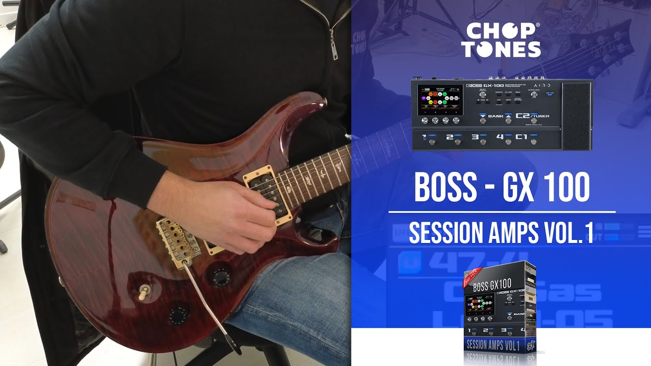 Session Amps vol1 Amp Pack for Boss GX-100 / GX-10 | Playthrough (9 Quality Amp Match)