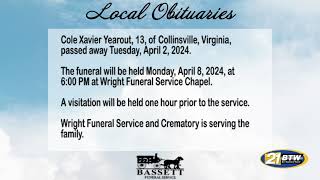 Obits for April 4, 2024