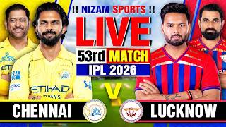 🔴Live: CSK vs LSG | IPL 2026 | 53rd Match | Live Cricket Score & Commentary screenshot 2