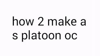 How to make a Splatoon OC
