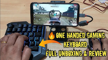Bluefinger Bloodbat One Hand RGB Gaming Keyboard🔥Mini Gaming Keypad | Free Fire/BGMI/PUBG Mobile