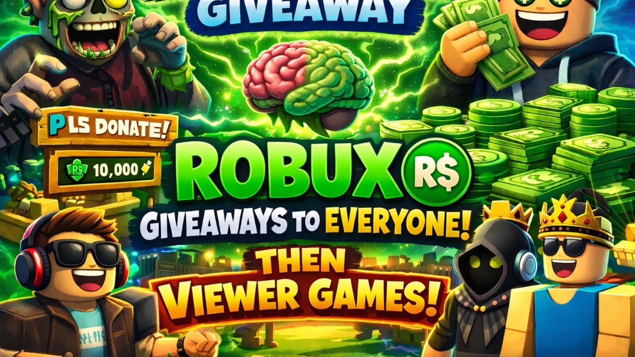 We BACK - Robux Giveaways to Everyone - Viewer Games After - YouTube