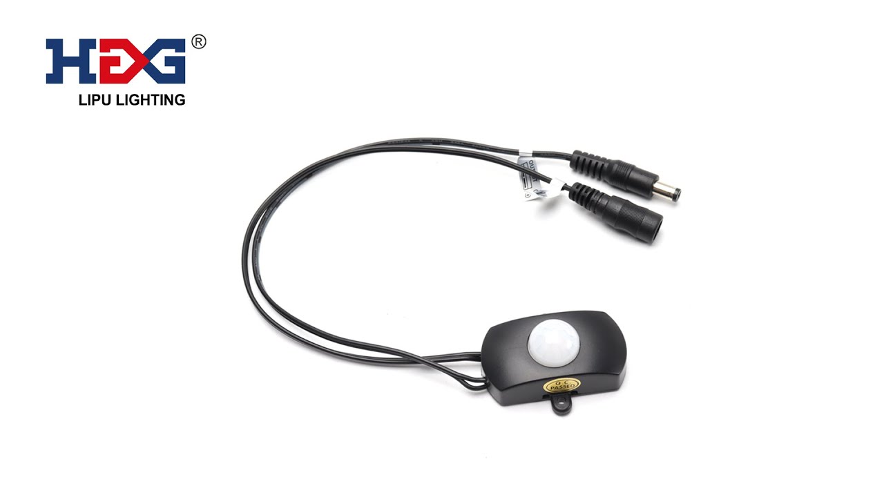 LIPU Time Adjustable Mini PIR Switch for DIY LED Lighting PIR Motion Sensor Switch 12V 24V 5A