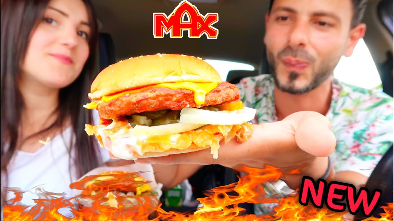 جربنا برجر ( جريليد اونيون اتشيز ) البصل المشوي مع اللحم الحار🌶🔥من ماكس برجر |عصام ونورmax burger