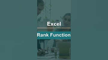 Rank Function in Excel | Excel Tips and Tricks #shorts