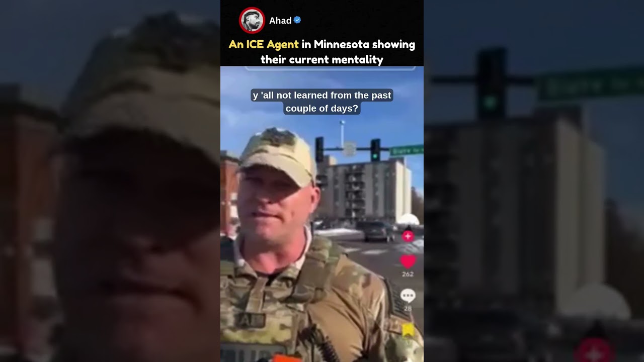 An ICE Agent in Minnesota showing their mentality!! 