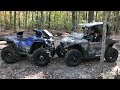 Sportsman 450/RZR 900 playing in the mud!!