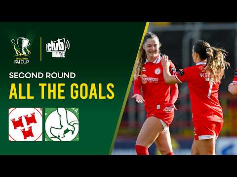 Shelbourne 6-0 Bray Wanderers | Club Orange Women's FAI Cup Second Round | All The Goals — football highlights