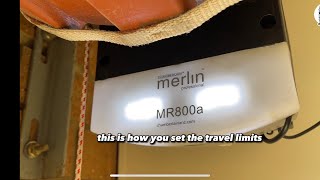 Merlin MR800 / MR600 - How to Set Travel Limits screenshot 3