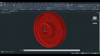 Autocad Tutorials  - Flange Coupling  individual parts