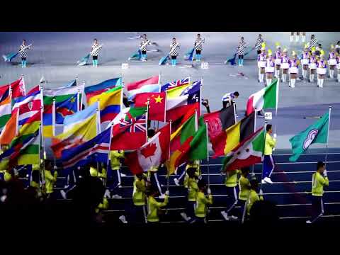 Taipei Universiade flag team, awesome! 世大運閉幕旗隊好震撼