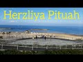 Island of happiness. Beach vacation Mediterranean sea. Israel February 2023