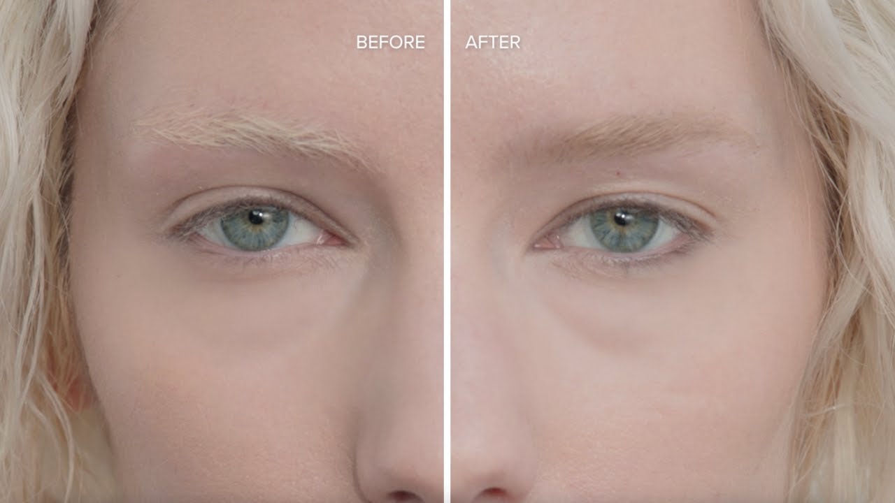 NEW! Volumizing Tinted Brow Gel Tutorial on Blonde Eyebrows