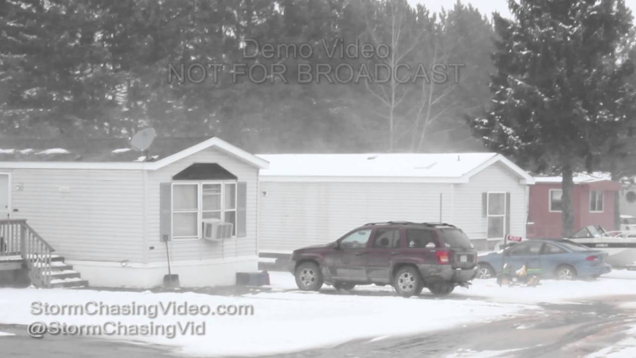 Medford, WI Blowing Snow & Sleet - 4/8/2016