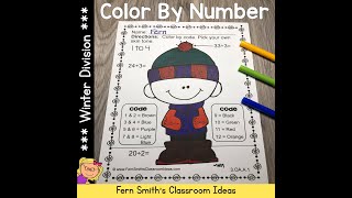 Winter Color By Number Division