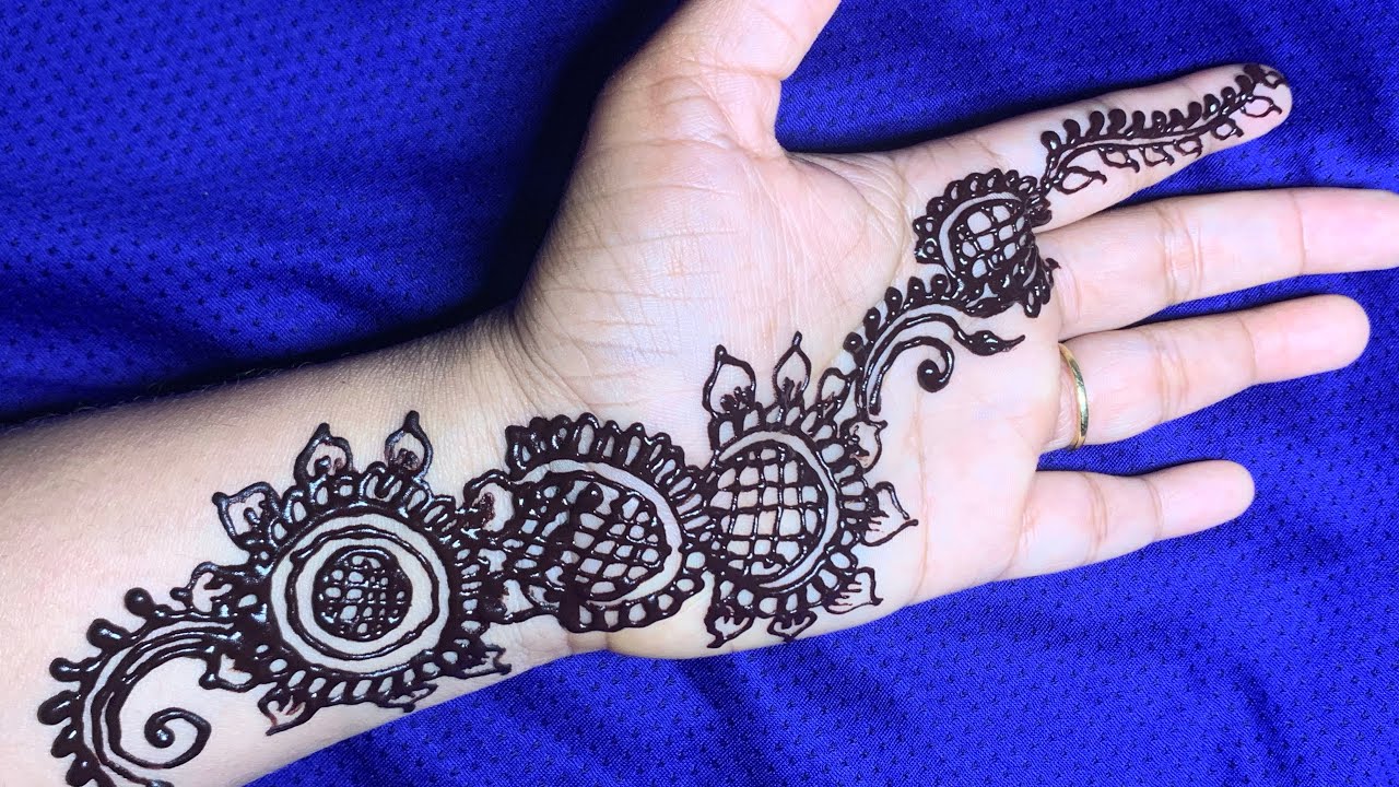 stylist and easy beautiful arabic style mehndi design /#henna art /# ...
