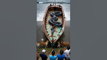 Dogs are barking on the giant guest 😱 | python attack | #python #snake #dog #shorts