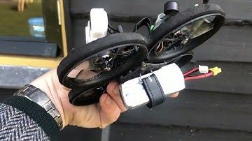 Cinelog25 with Caddx Peanut stabalized by strapping the battery UNDER the frame...