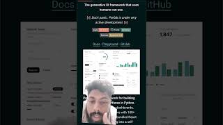 The generative UI framework that even humans can use.#generativeai #ui #python #coding