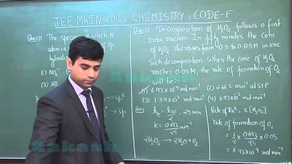 JEE-Main 2016 Chemistry Solution [Q. 11-14] By Aakash Faculty