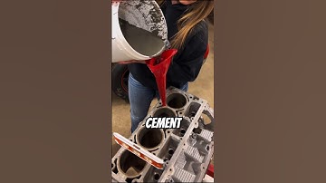 Why Car Guys Pour Cement in Their Engines – Explained in 60s