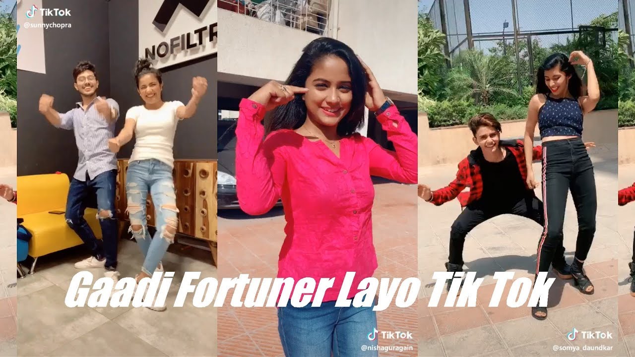 Gaadi Fortuner Layo Tik Tok Dance  Luckydancer Somya Daundkar Nisha Guragain Mrunal Panchal