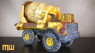 Restoration Tonka Mighty Cement Mixer 1985s  very rusty Tonka Toy Truck