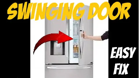SWINGING REFRIGERATOR DOOR FIX (Easy)