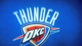 OKC Thunder Introduction Plus Starting Linup Vs Bucks 12-29-15