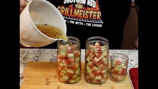 Pickled Watermelon Rind! (Sweet, Spicy, and Crunchy)