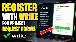 How to register with Wrike for project request forms - Easy Tutorial