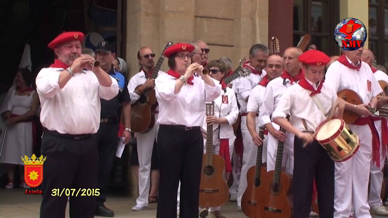 NMV Tv Estella   31 07 2015   Salida Musicos