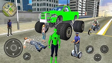 Spider Rope Hero Ninja Gangster Crime Vegas City #19 - Android Gameplay