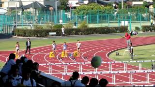 20121021_住友陸上フェスタ_女子100mH決勝(木村文子)