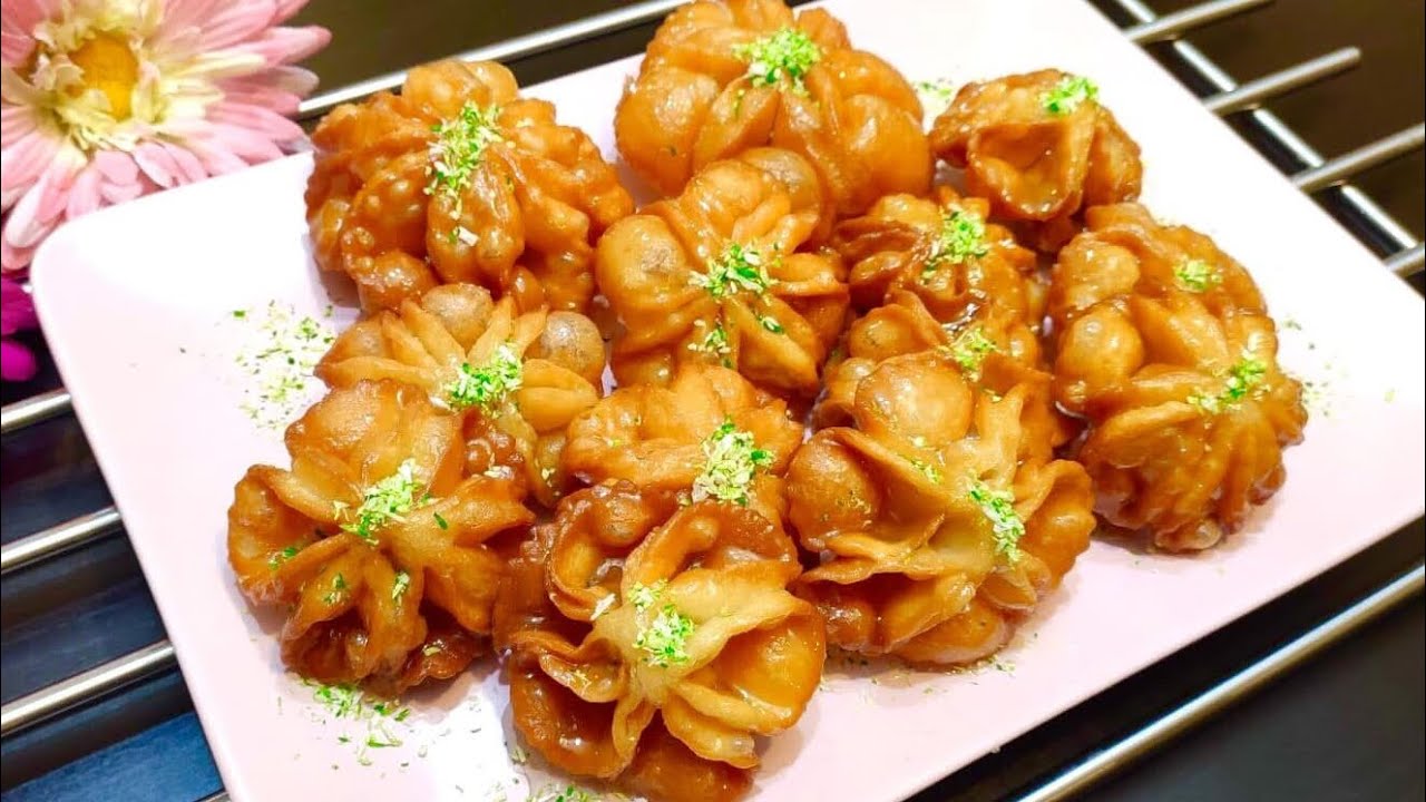 دبلة الوردة بشكل مميزة من المعسلات الخفيفة 😋 #وصفات_هنو_henno_recipes