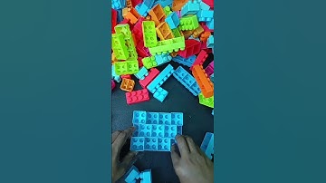 Satisfying DIY LEGO Table Build | LEGO Building Blocks Video #buildingblocks  #Shorts