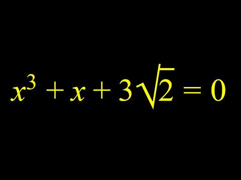 Solving a cubic