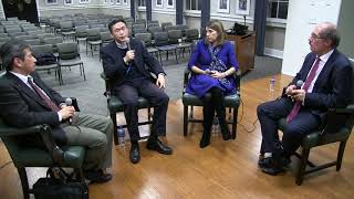 Prof. Klaus Larres and the panel on U.S.-Japan-China-Korea: Strategic Rivalry & Co-operation