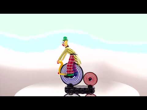 PIRELLO clown figurine on a bike video