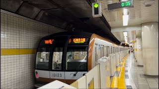 東京メトロ10000系 10123F編成 各停 石神井公園行き 発車シーン@市ヶ谷駅